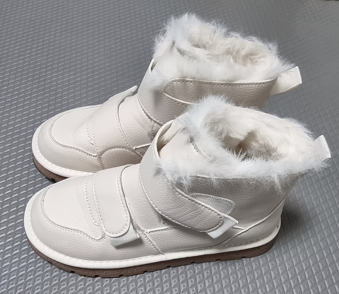 가죽 벨벳 퍼안감 스노우 앵클부츠 상품이미지5