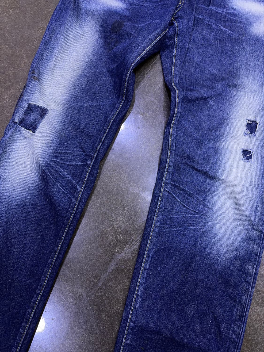 디스퀘어드2 야구진2 빈티지 데미지워싱 슬림핏 데님팬츠 50 상품이미지5