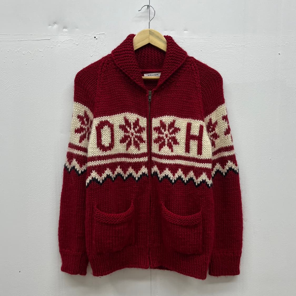 [M] VTG JPN 눈꽃 패턴 해비울 코위찬  상품이미지1