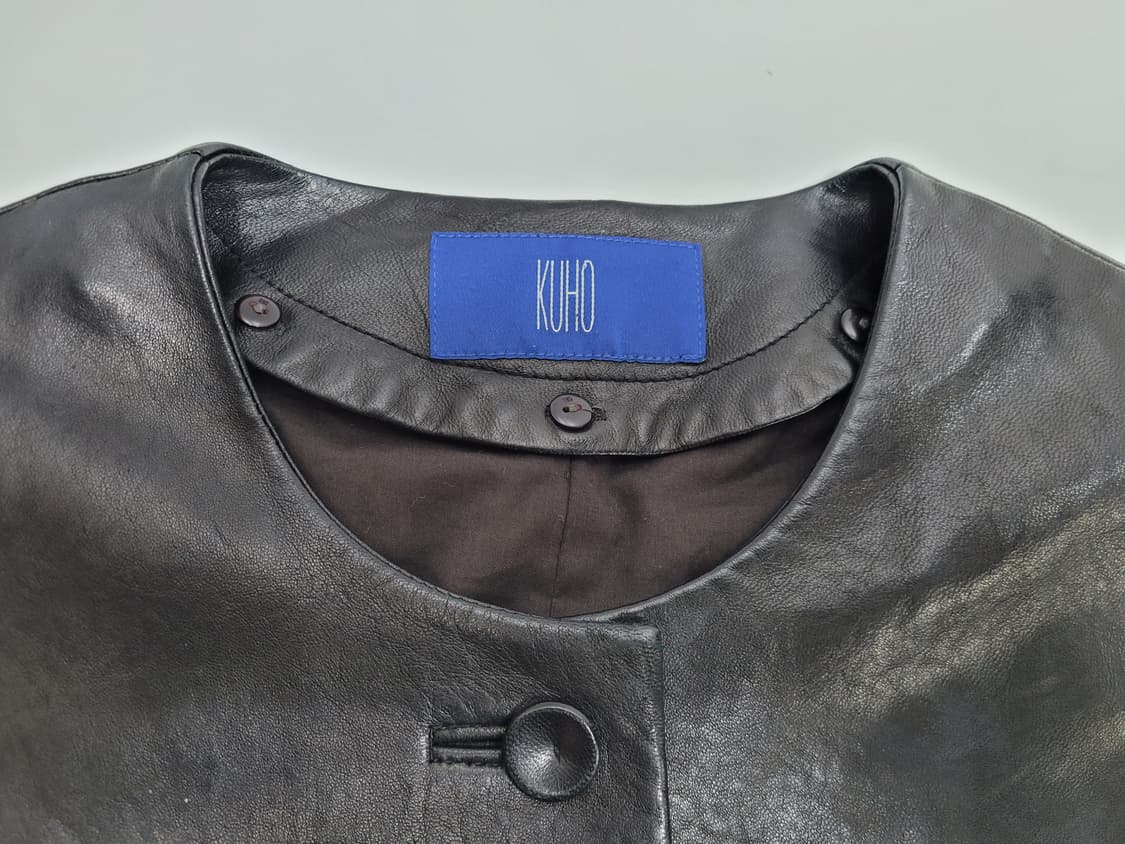 KUHO 구호 양가죽 롱자켓 레더 코트 / 여 85-94-160 
 상품이미지6