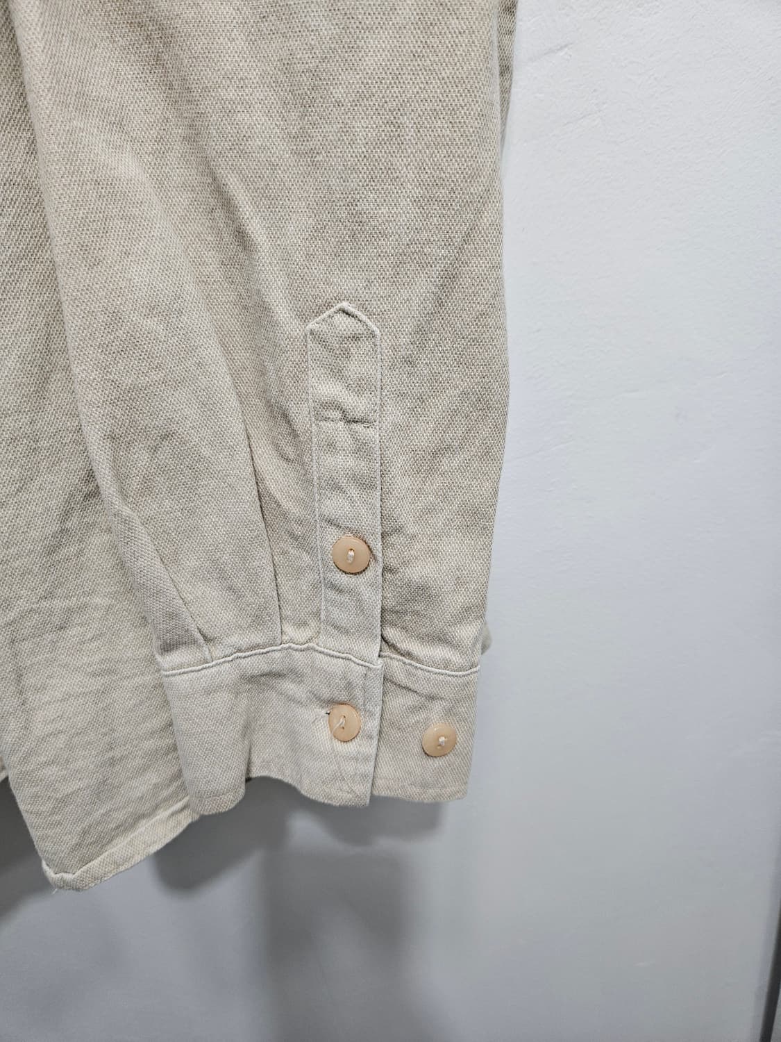 PERSTEP 베이지 색상 긴팔 셔츠 XXL 상품이미지4