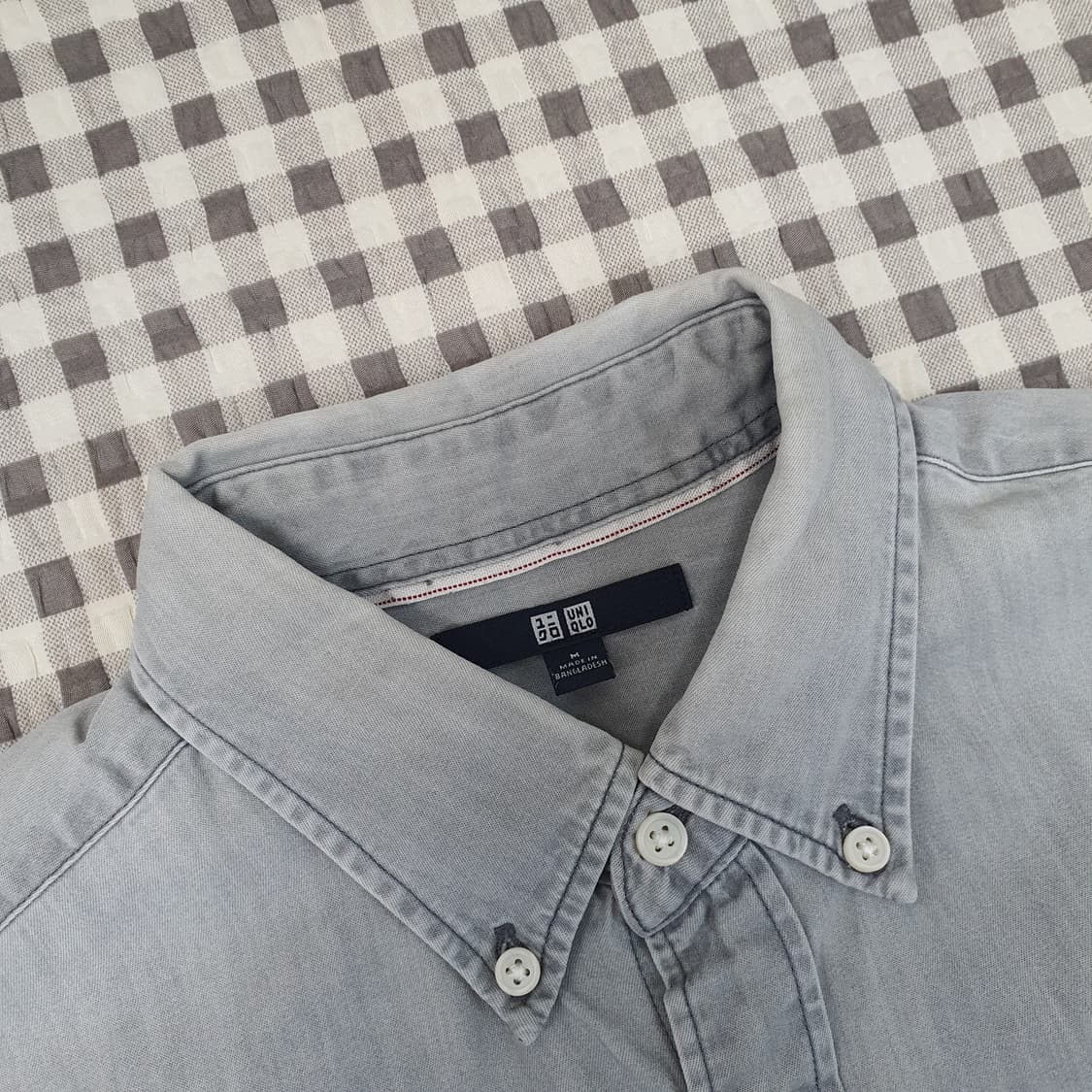 유니클로 데님 청셔츠 남자95 상품이미지2