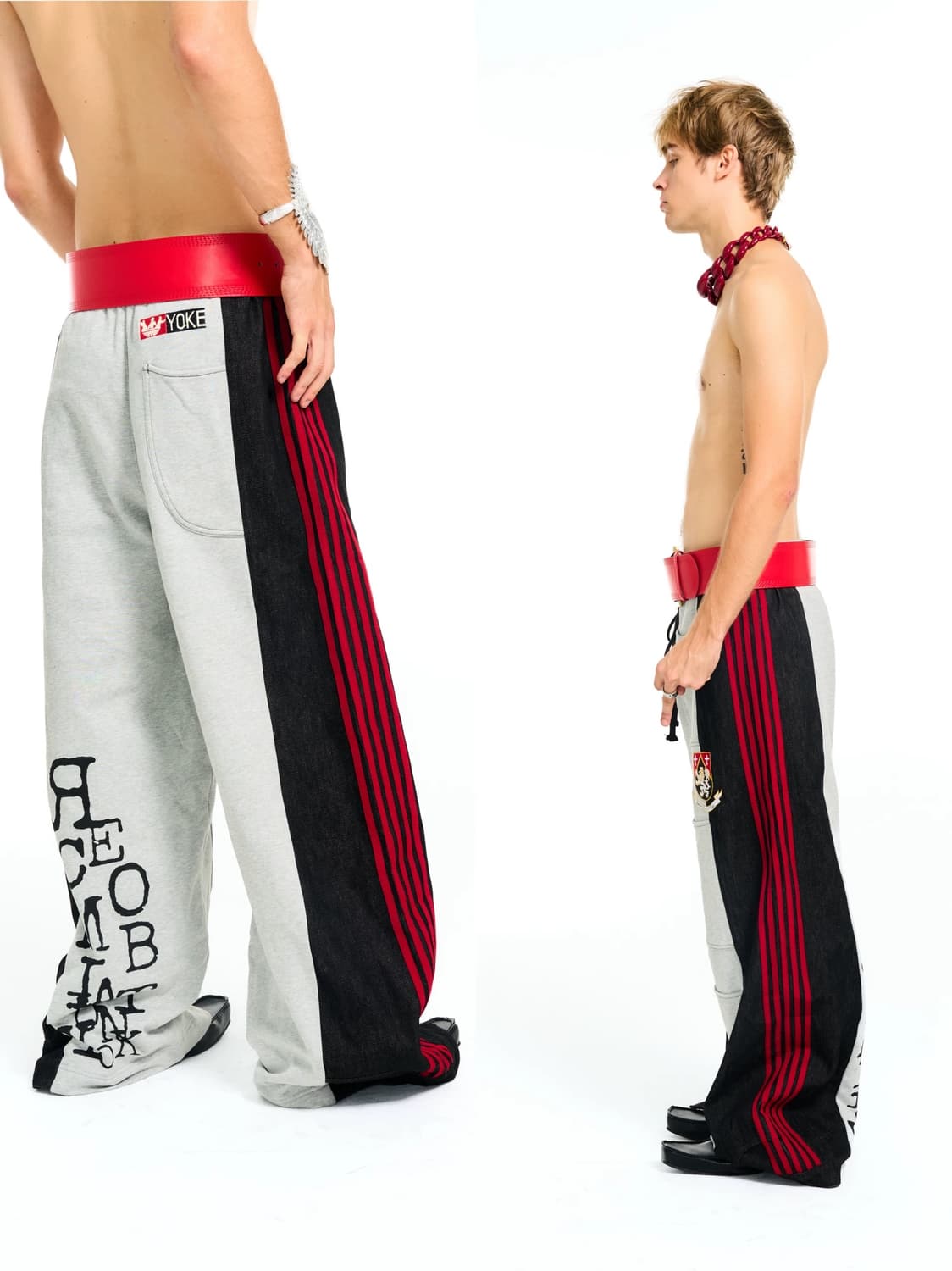 Color Block Wide Sweat Pants 상품이미지5