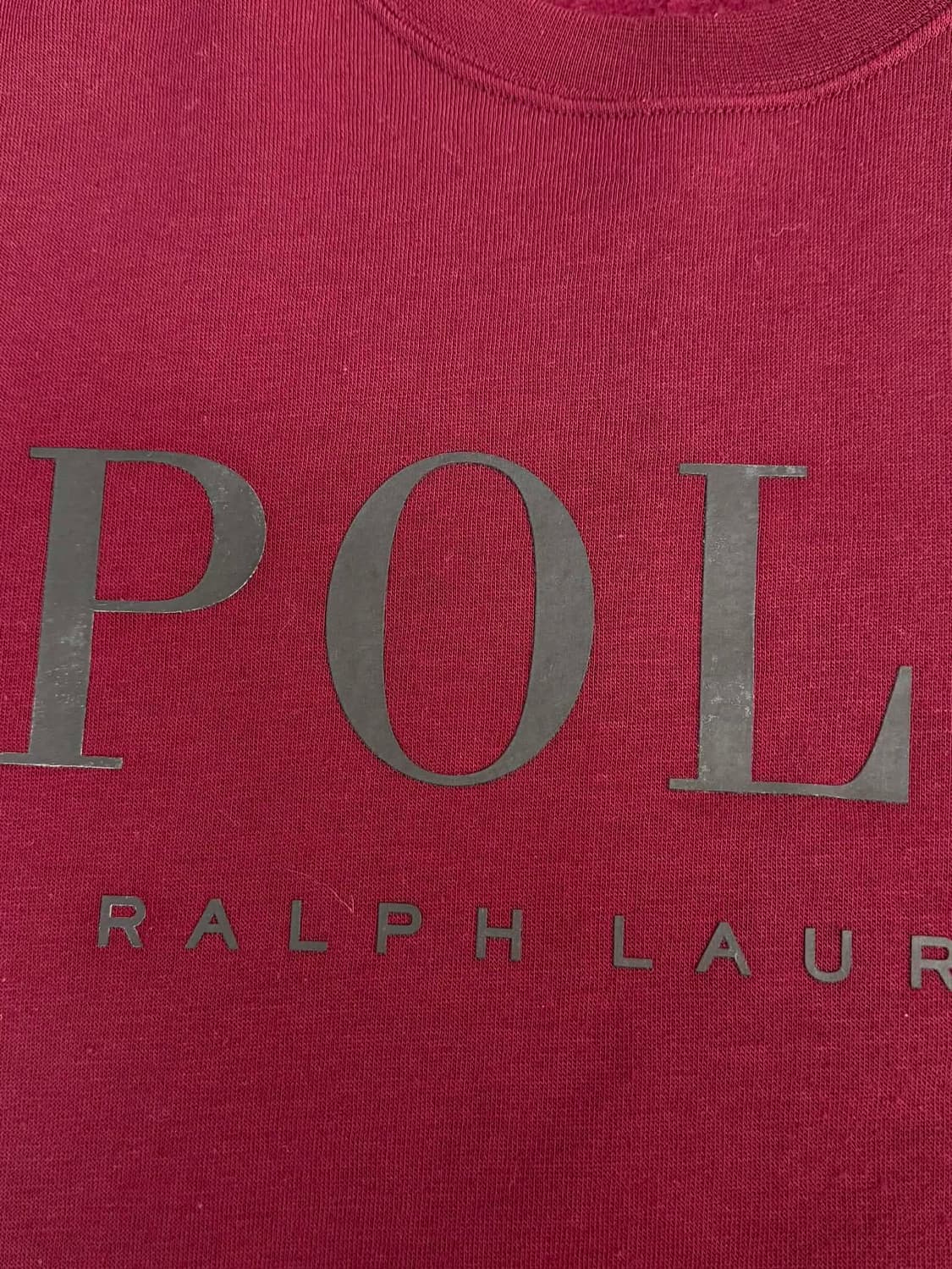 [M] 폴로 랄프로렌 빅로고 버건디 스웻 셔츠 맨투맨 상품이미지7