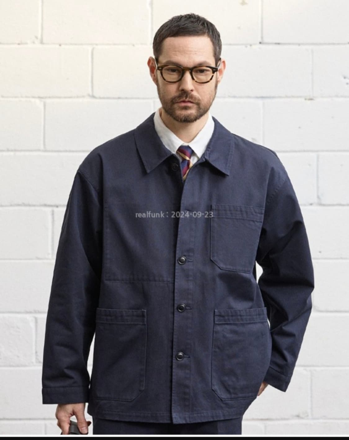 제로라운지 x 티피코(Tipico) 초어 자켓 (네이비) 105 상품이미지1