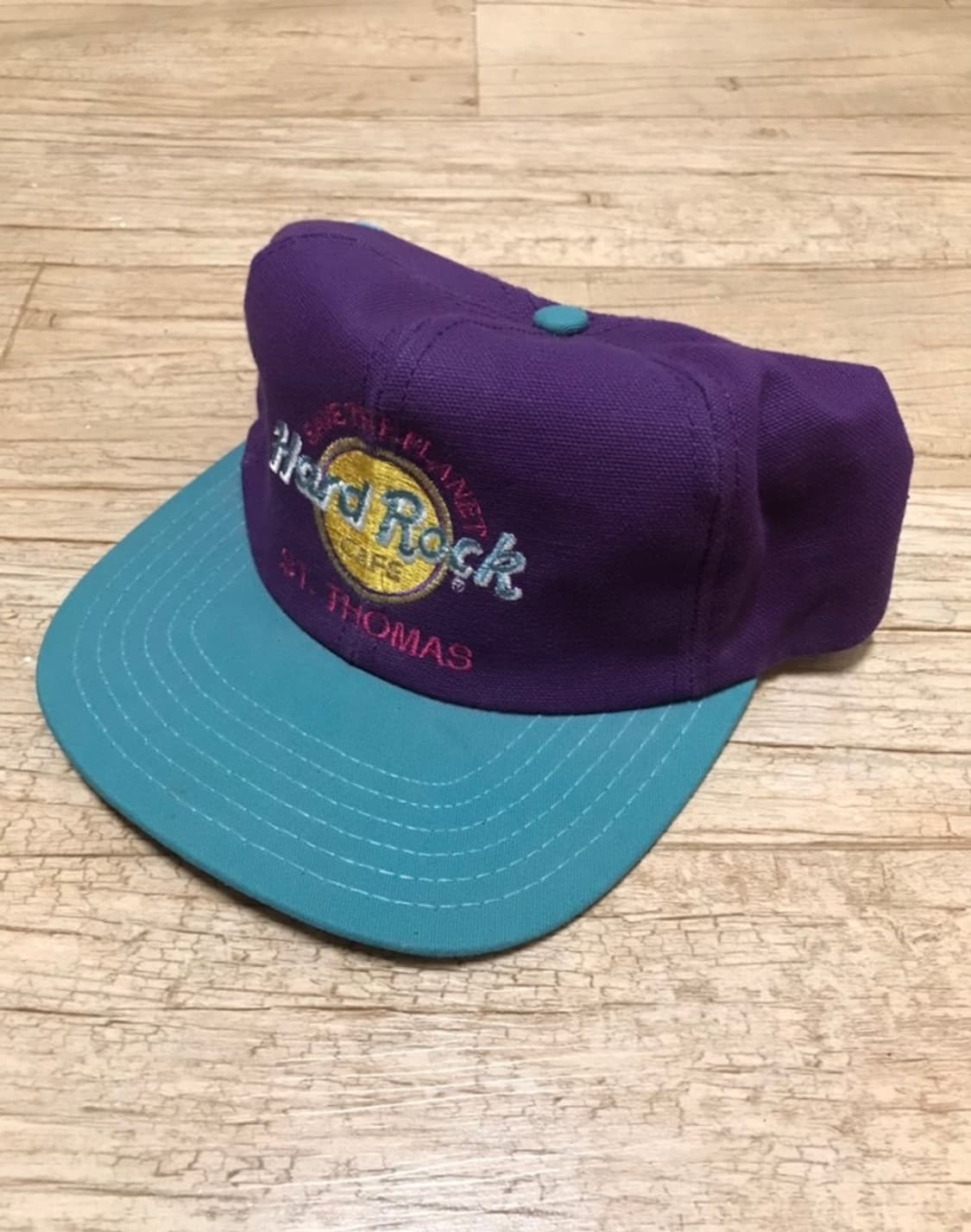 90s Made USA 하드락카페 빈티지 볼캡 모자 상품이미지1