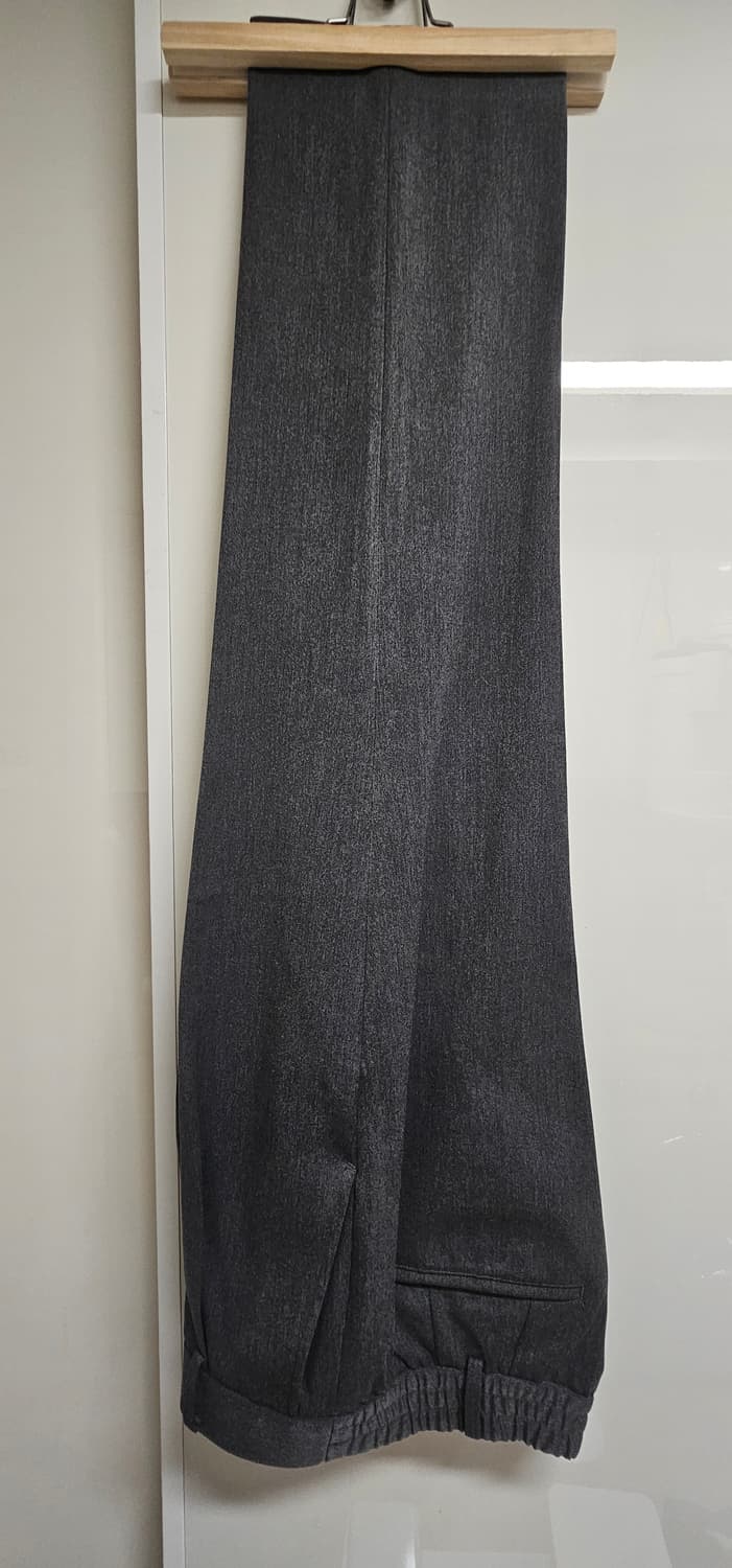 드로우핏 원턱 밴딩 테이퍼드 슬랙스 [그레이, L] 상품이미지2