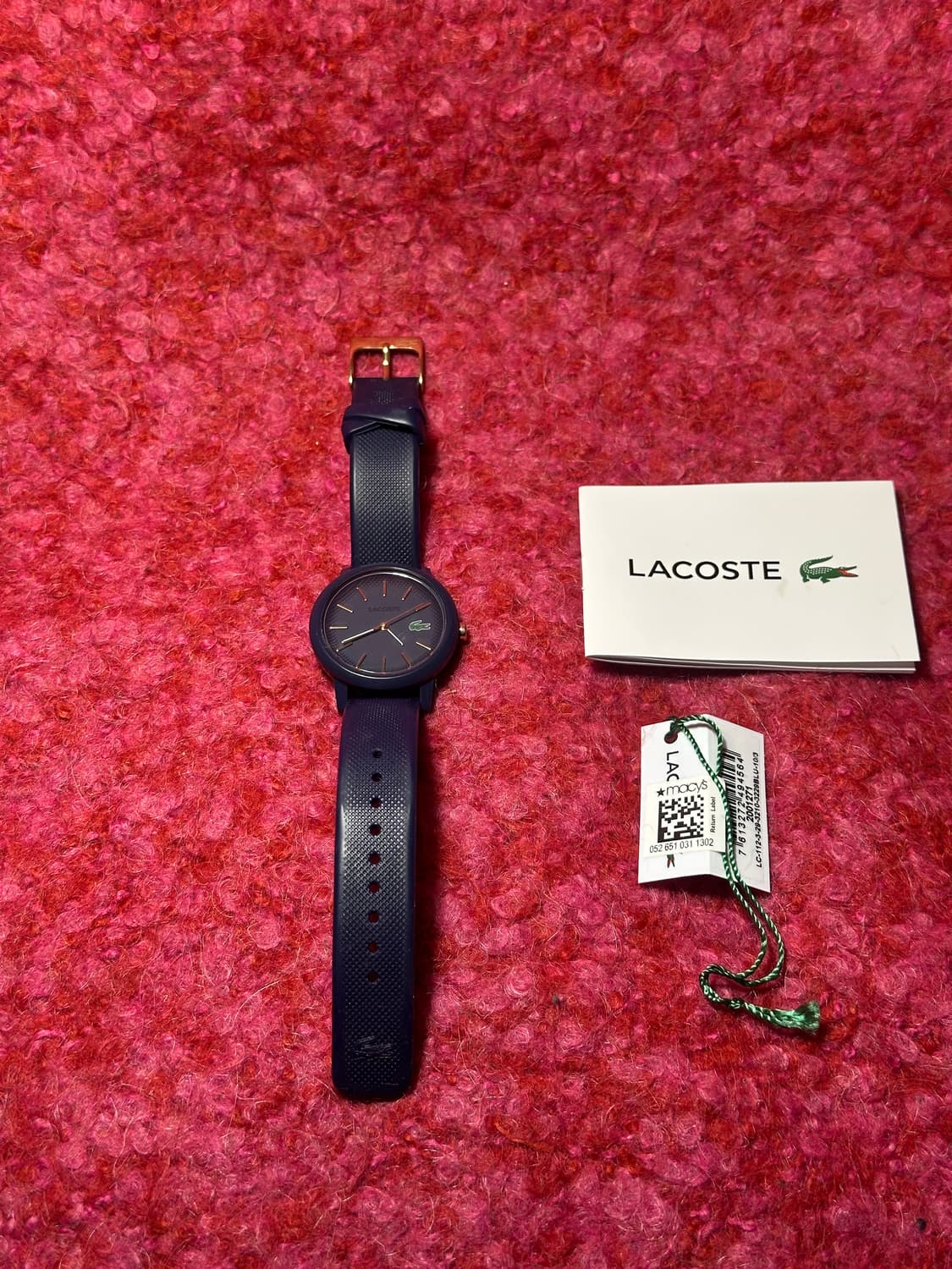 라코스테 실리콘밴드 네이비 시계 상품이미지4