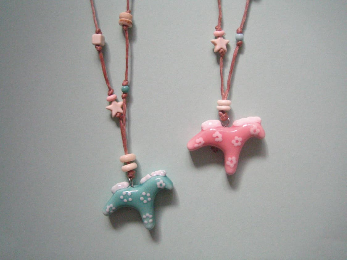 mint candy horse necklace 민트 캔디 홀스 목걸이 상품이미지1