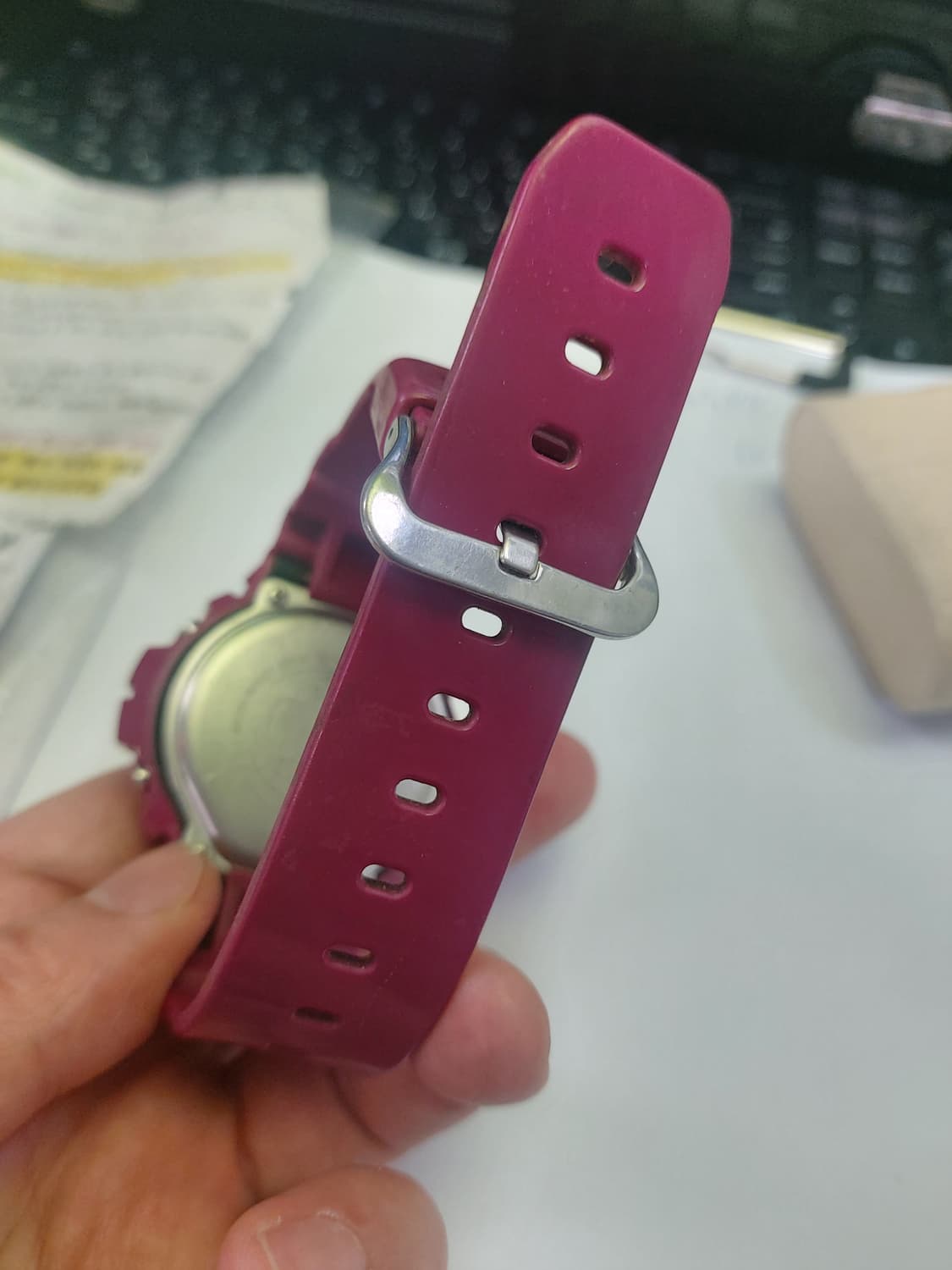 카시오 지샥 핑크색 전자시계 상품이미지3