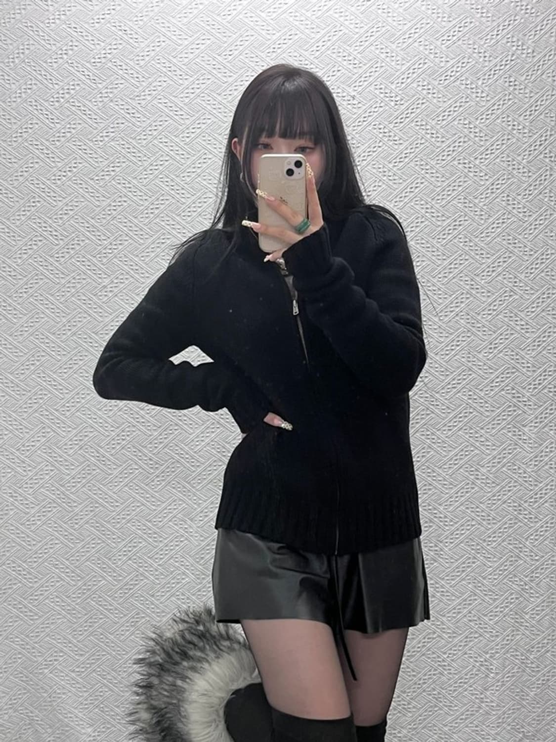 폴로 랄프로렌 빈티지 모던 시크 캐주얼 니트 집업 가디건 M C09615 상품이미지1