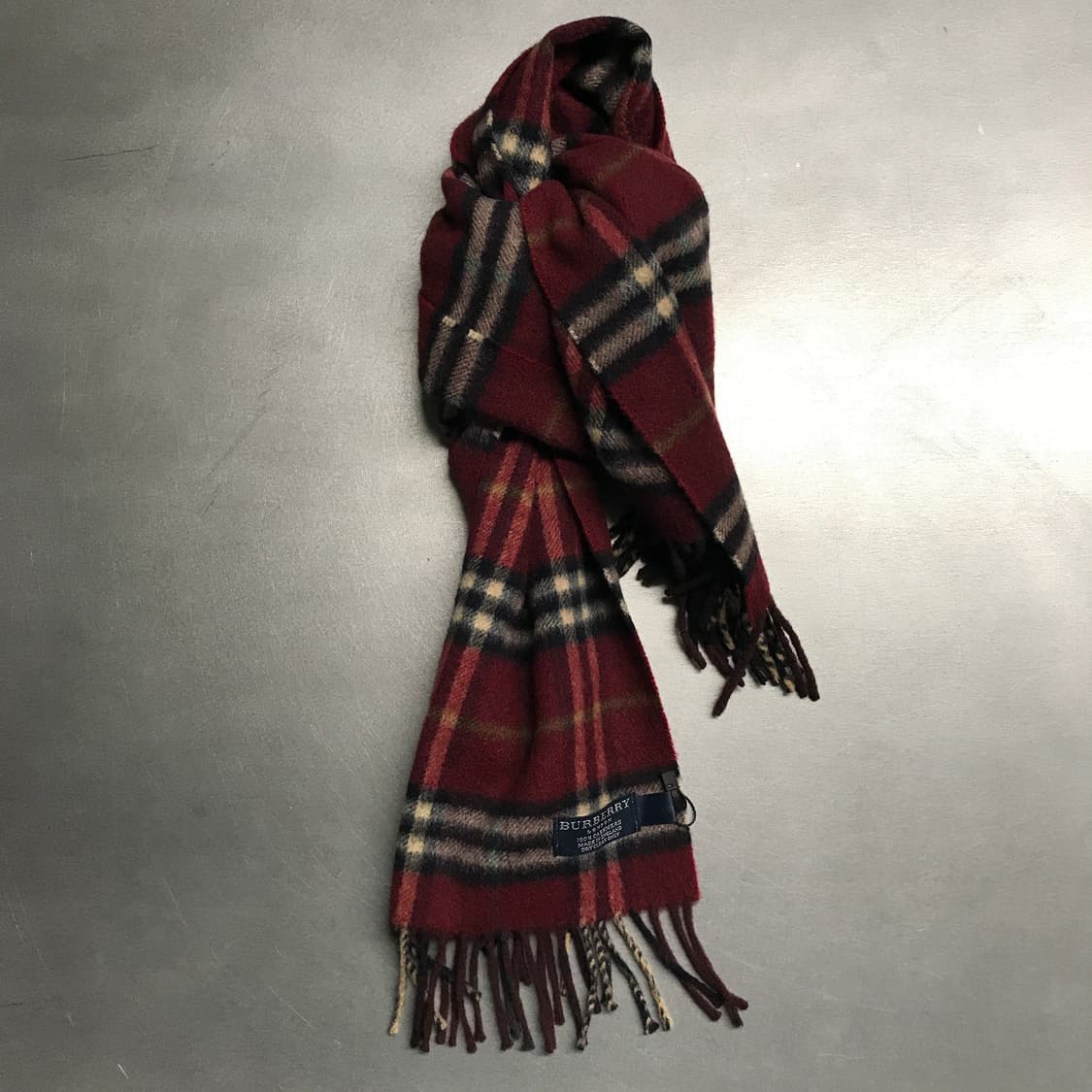 버버리 정품 캐시미어 머플러 레드 상품이미지1
