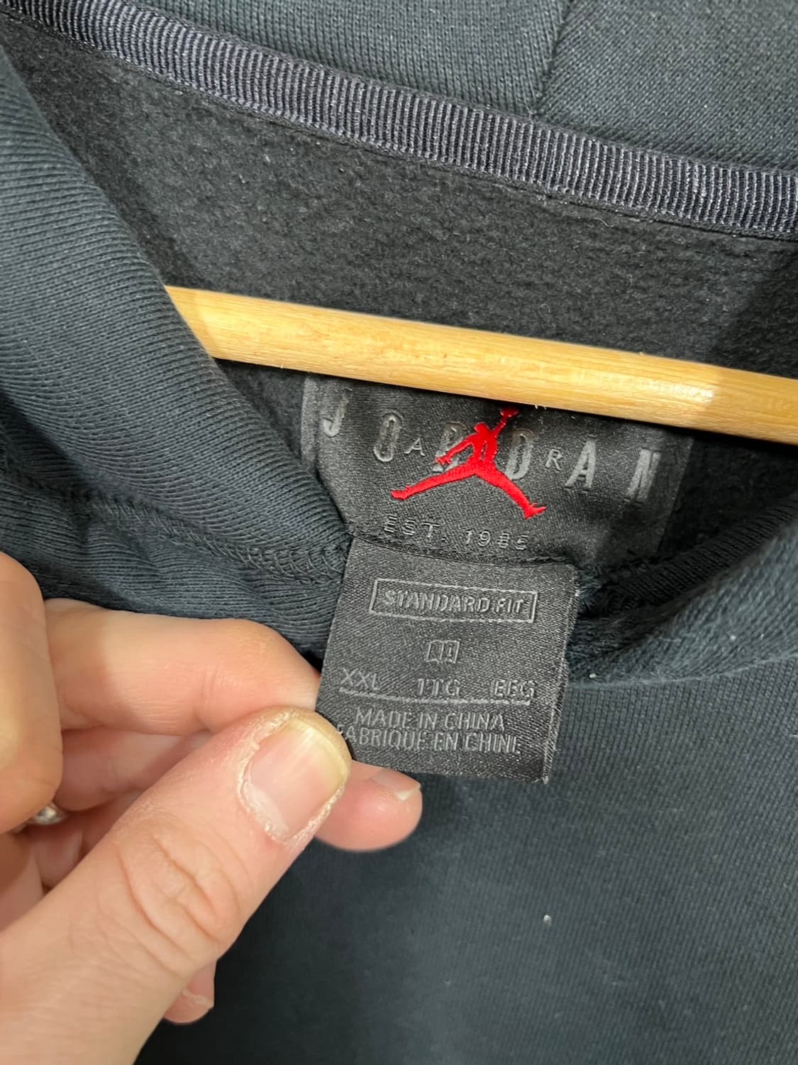 나이키 조던 와이낫 바스켓볼 로고 프린팅 기모 후드티 상품이미지5