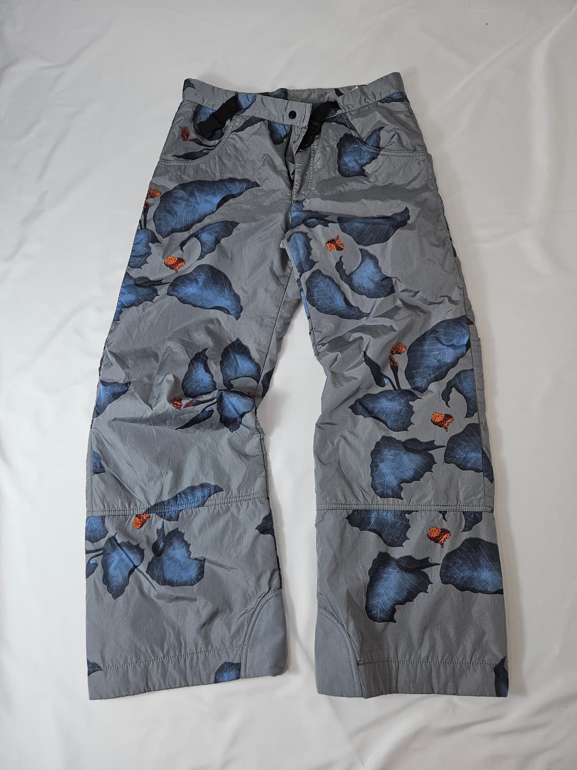 KENZO 겐조 카고 메탈릭 패디드 플라워 스키팬츠 벨트 50 빈티지 상품이미지2