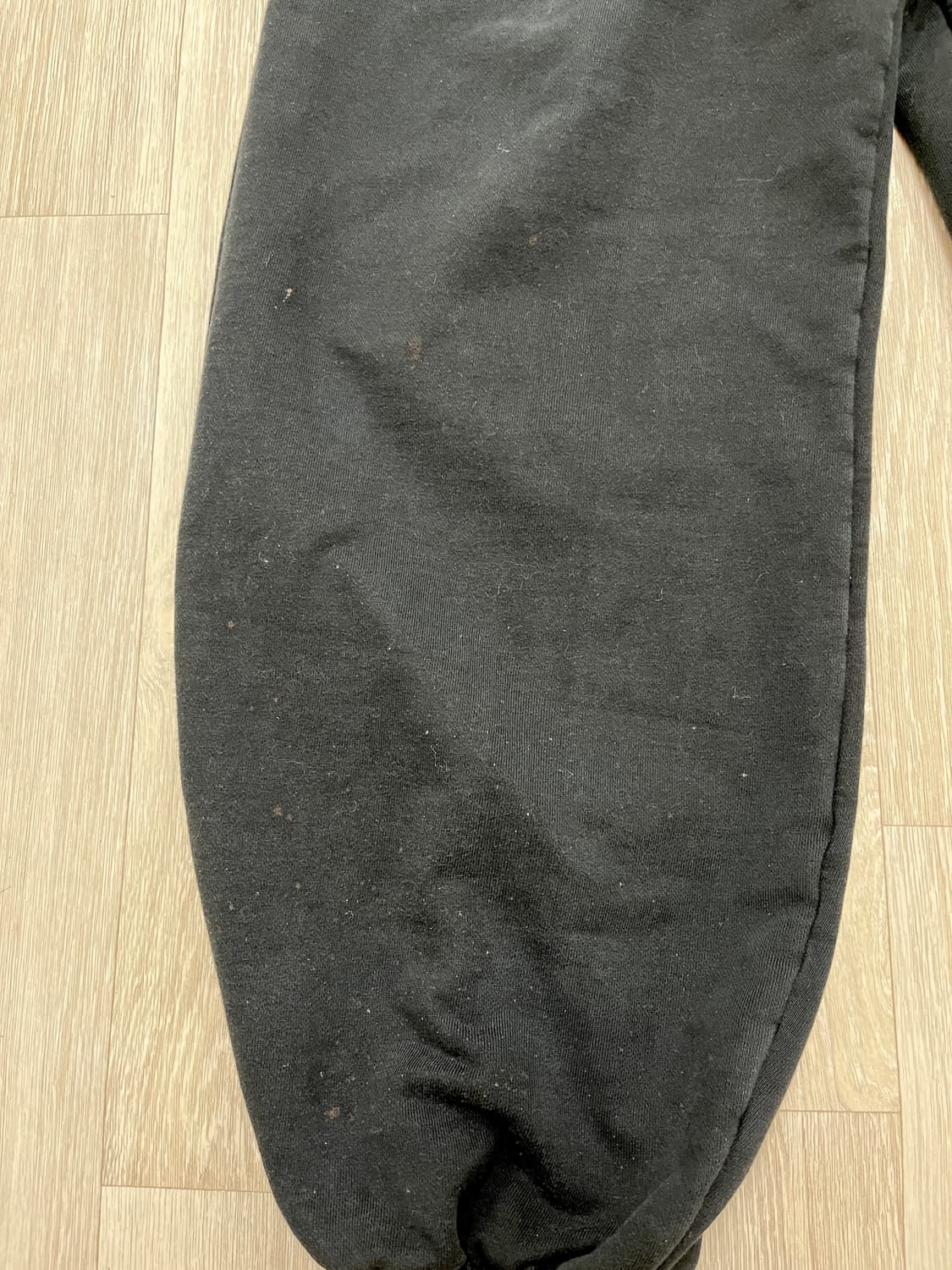 오도어 몰리 조거팬츠 블랙 2사이즈 기모x 상품이미지2