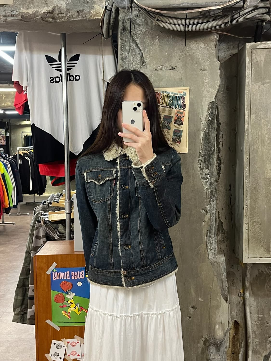 리바이스 타입원 양털 데님자켓 M #csz1175 상품이미지2