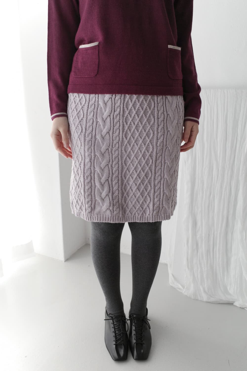knit crochet skirt 상품이미지3