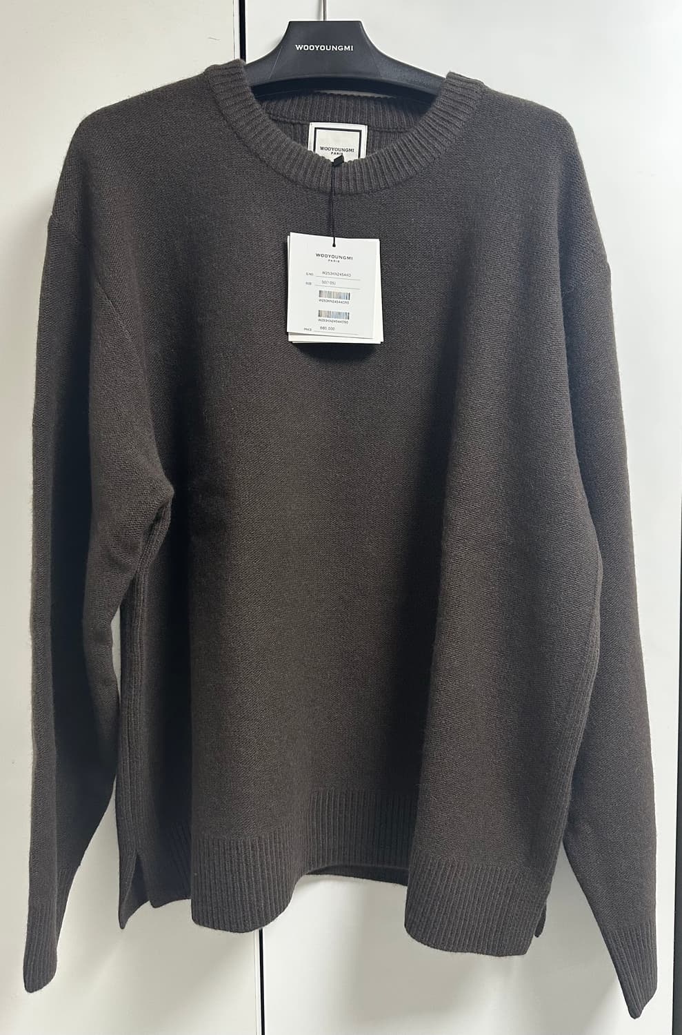 [50] 우영미 25fw 브라운 울 캐시미어 스웨터 니트 상품이미지3