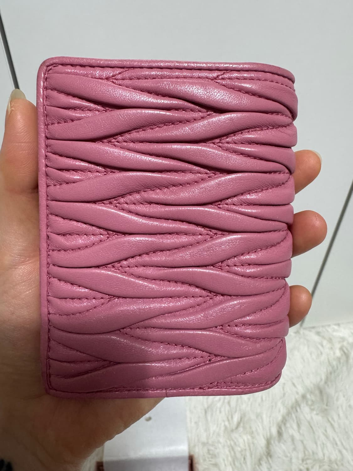 미우미우 지갑 베고니아핑크 상품이미지5