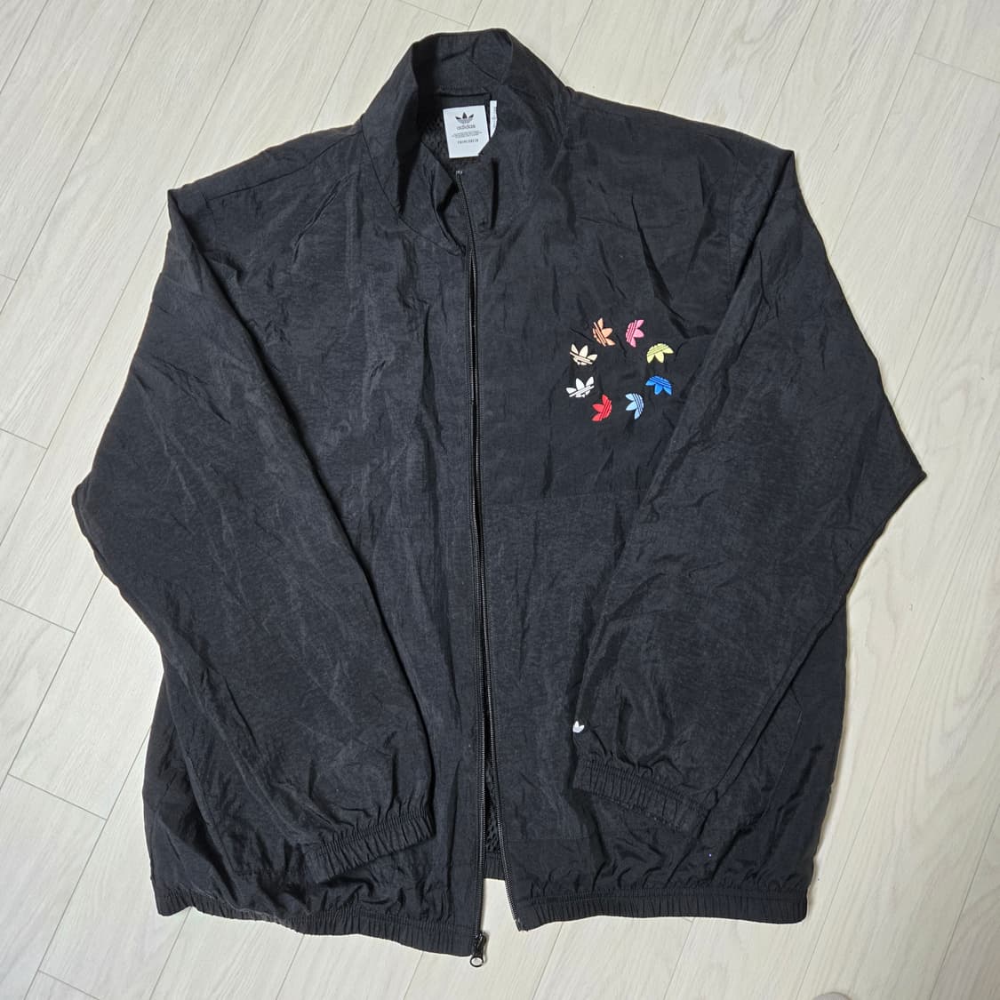 아디다스 볼드 우븐 트랙탑 블랙 멀티컬러 XL 상품이미지1