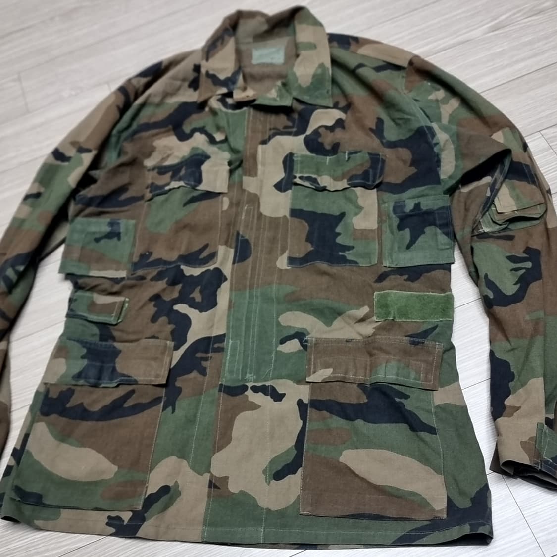 미군 m65 우드랜드 밀리터리 승무원 방염야상 자켓(105) 상품이미지1