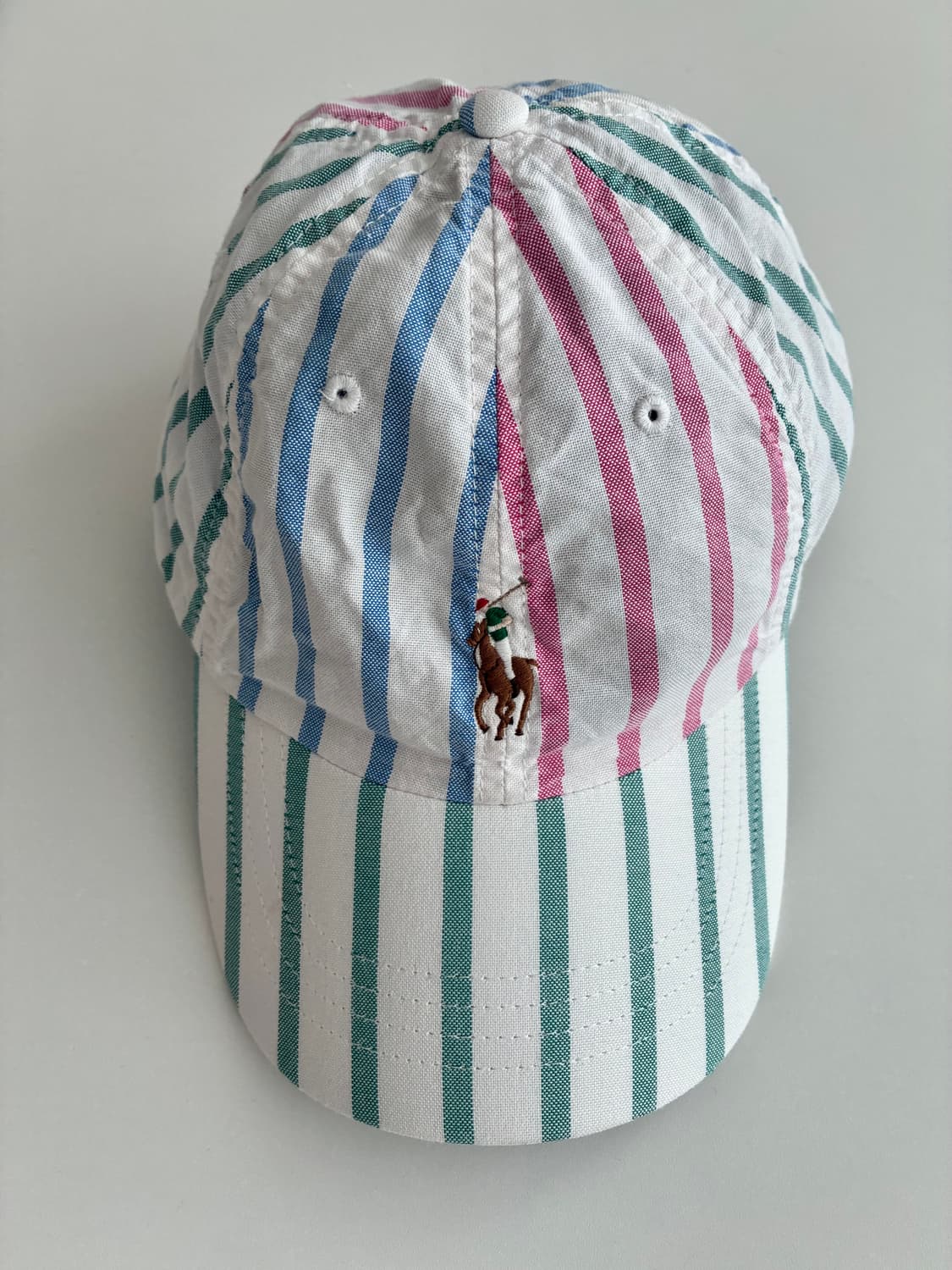 F) 신형 폴로 랄프로렌 옥스포드 스트라이프 볼캡 상품이미지1