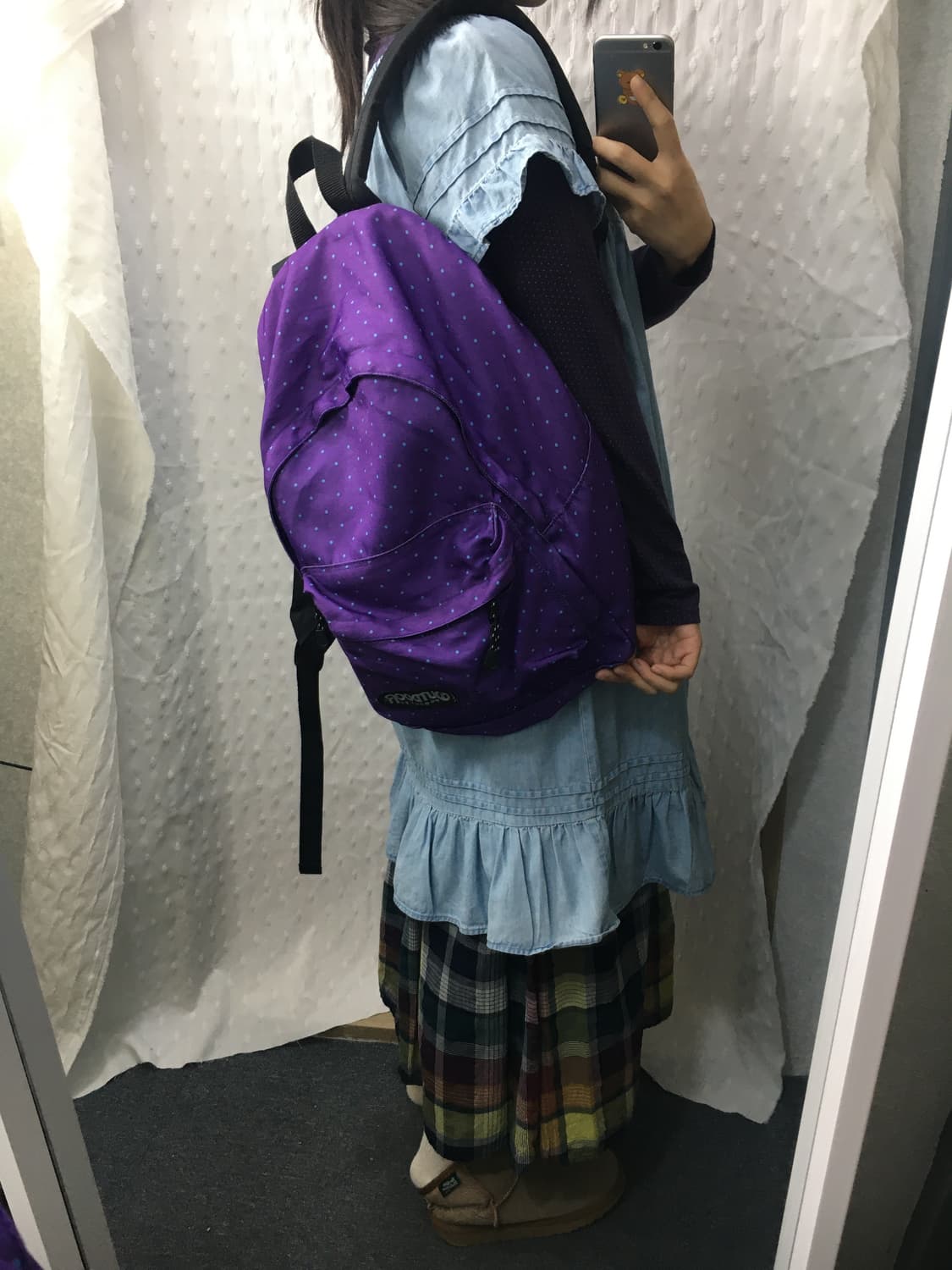 퍼플 도트 백팩  상품이미지2