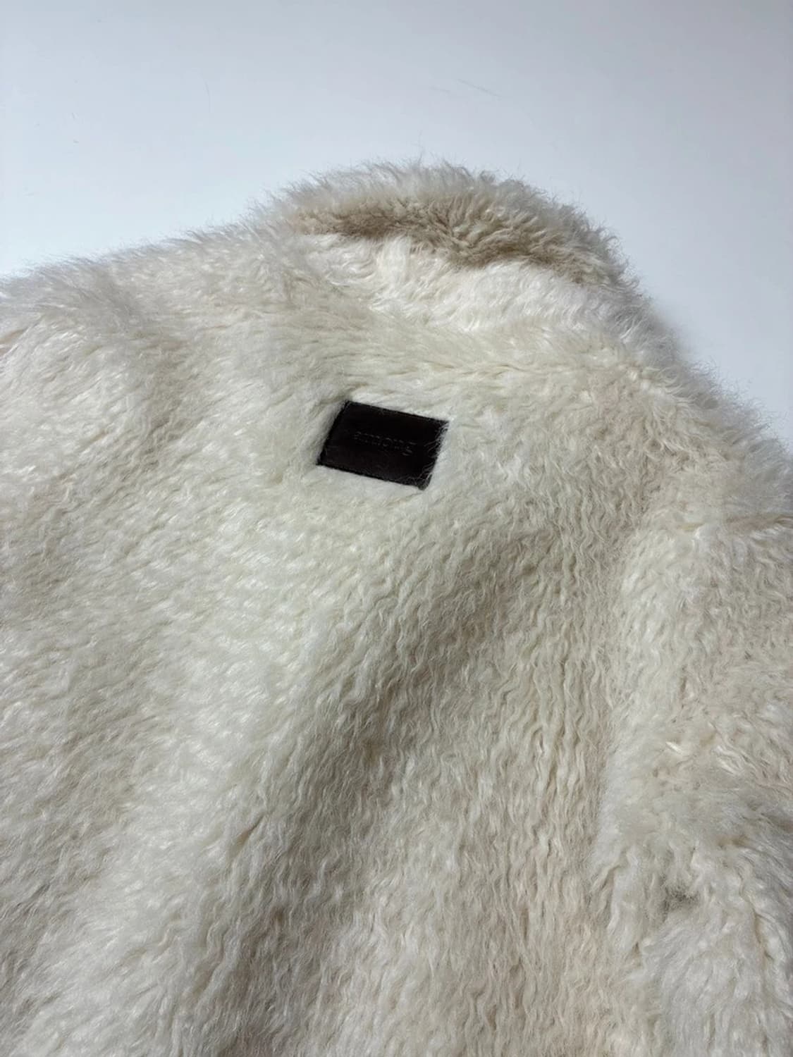 어몽 AMONG 시어링 퍼 하프 코트 PN8329 상품이미지6