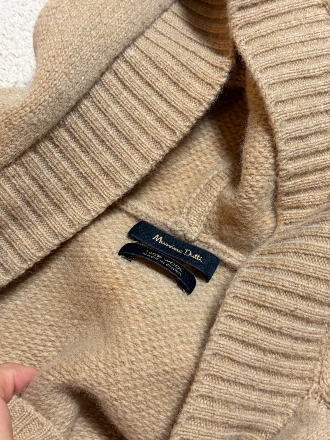 Massimo Dutti 여성 울 후드 니트 XS 상품이미지2