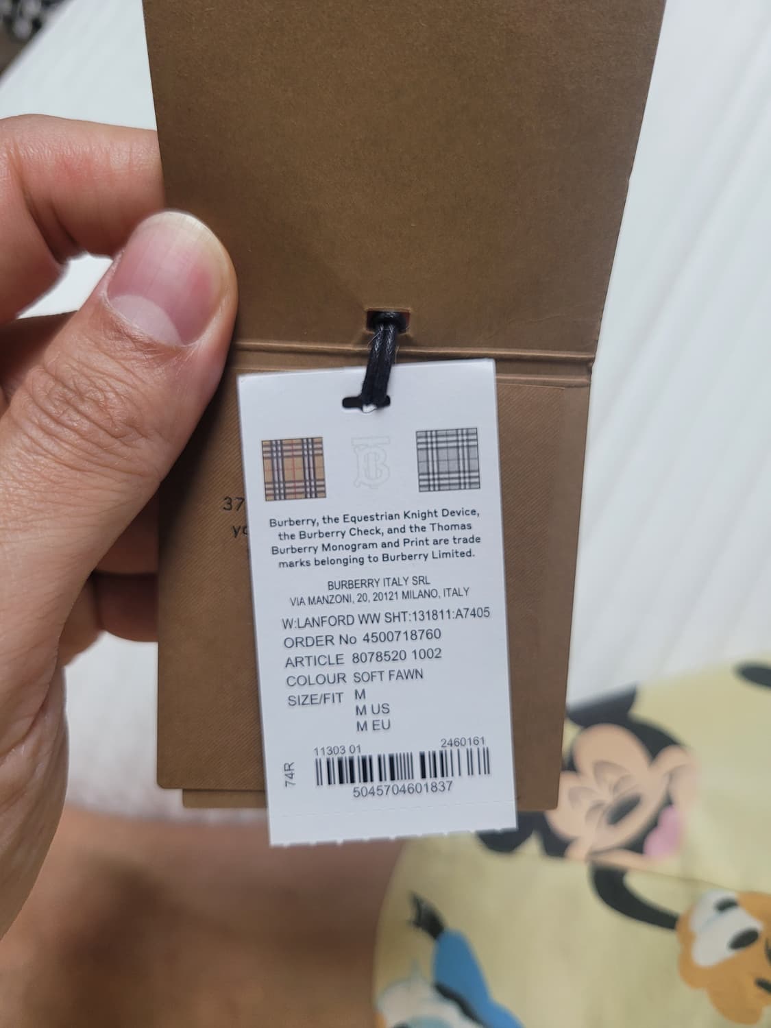 버버리 24ss LANFORD M사이즈 상품이미지4