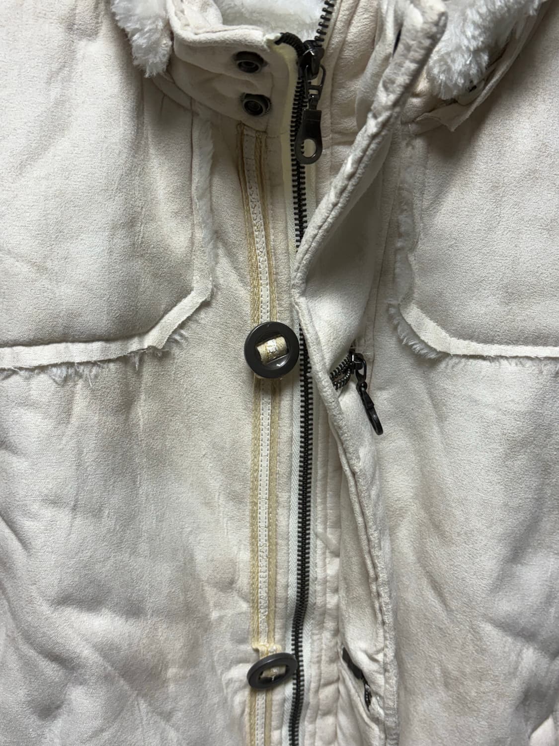 In the attic 후드 무스탕 아이보리 상품이미지4