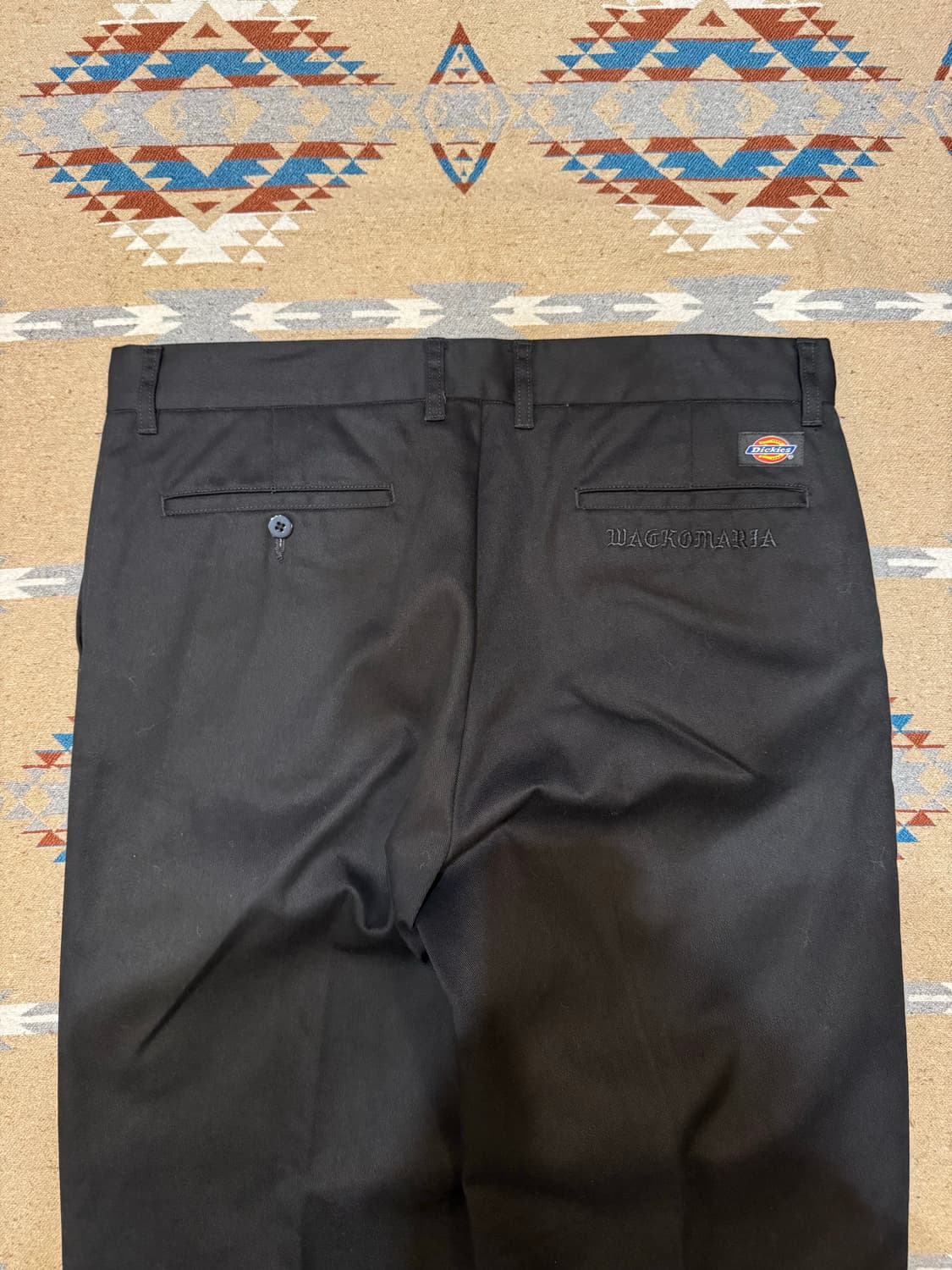 [XL][34] 와코마리아 x 디키즈 원턱 워크 팬츠 블랙  상품이미지5