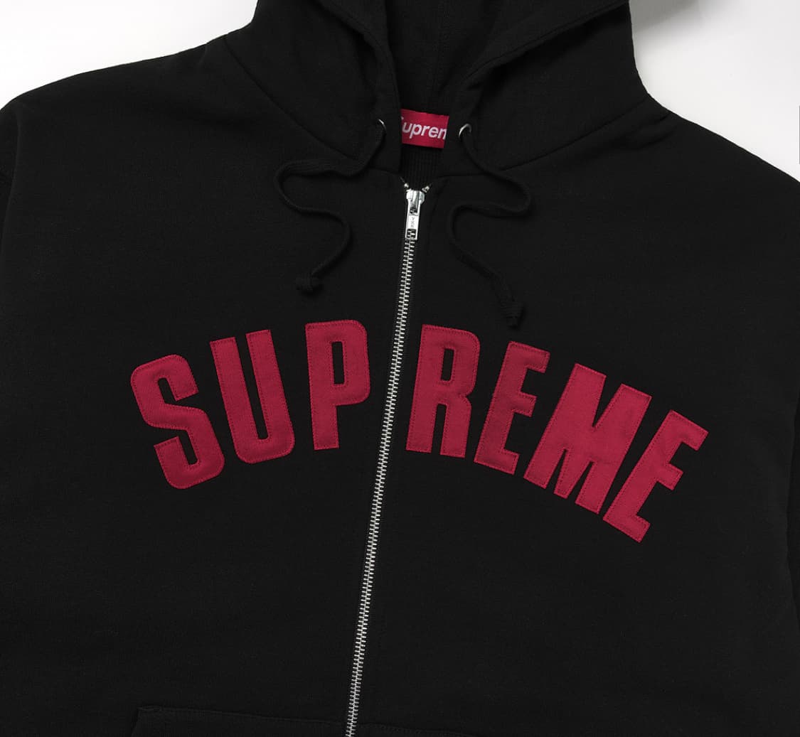 슈프림 써멀 아크 블랙 후드집업 L 상품이미지2