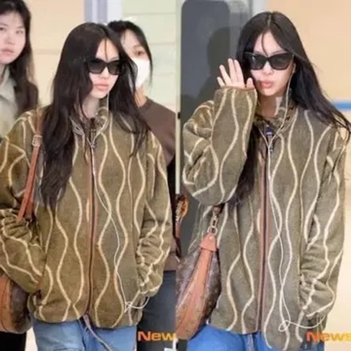 3 size 캐피탈 드렁큰 스트라이프 플리스 (뉴진스 착용) 상품이미지3