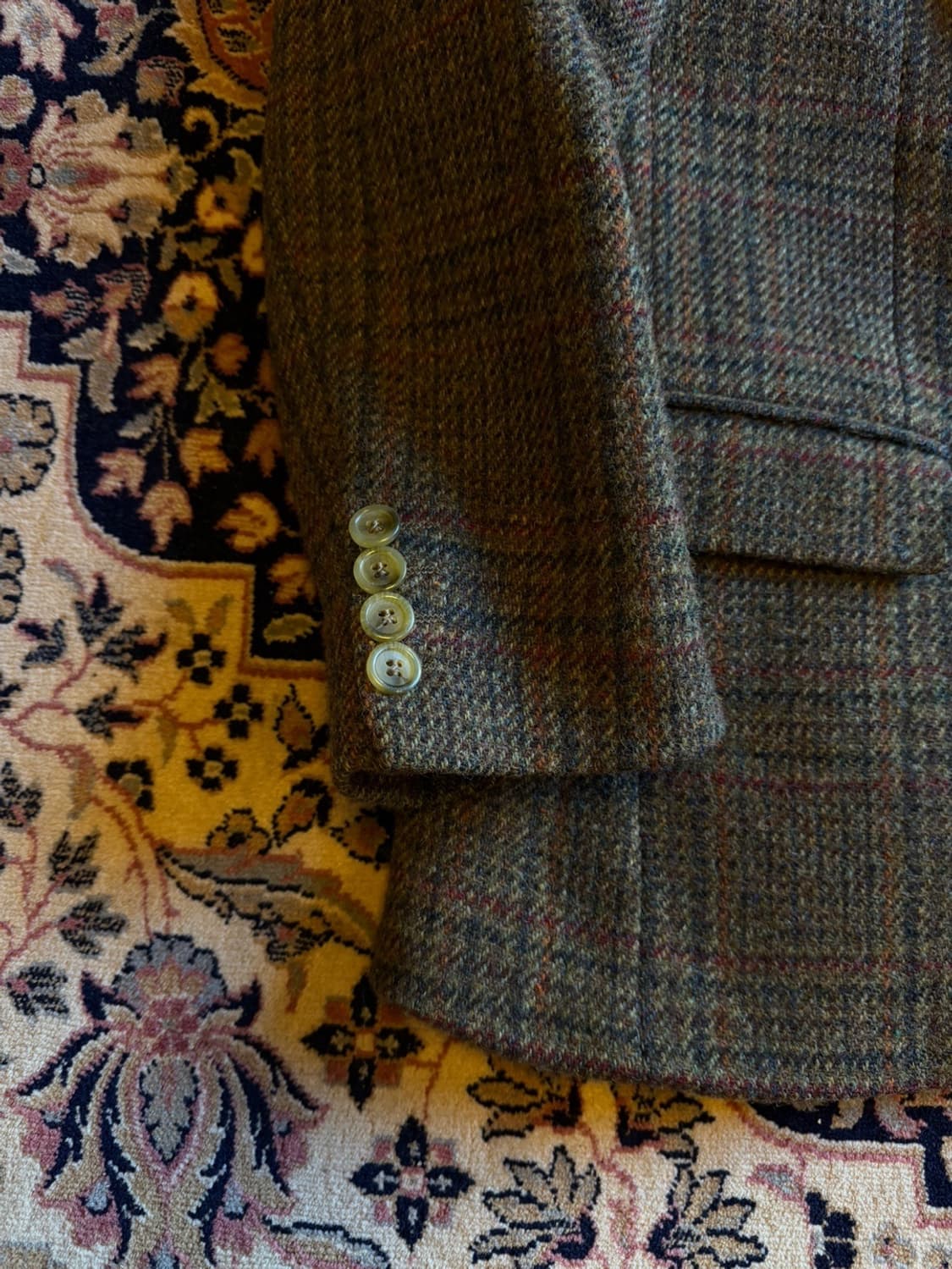 버버리 건클럽체크 트위드 자켓 100 상품이미지4