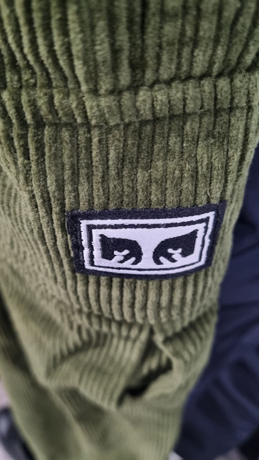 오베이 (obey) 코듀로이팬츠(겨울용 골덴바지) 카고 카키 32size 상품이미지2