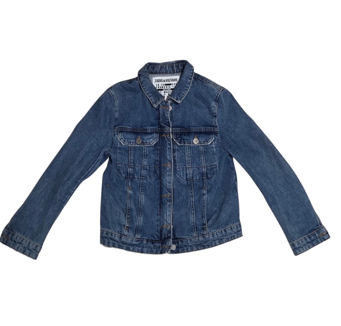 쟈딕앤볼테르 엔젤 윙 스켈레톤 자수 데님 자켓 상품이미지1