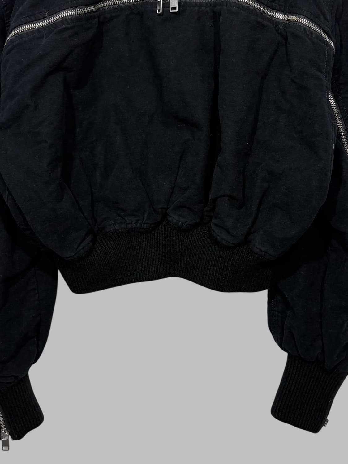 DIESEL crop bombeer jacket black  상품이미지6