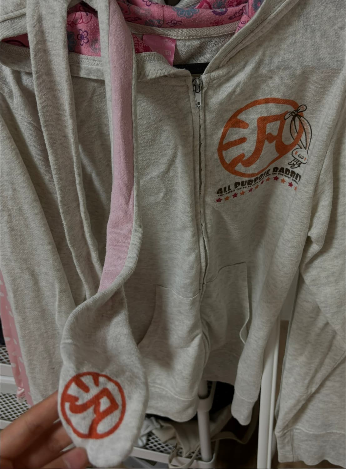 고전 빈티지 범용토끼 후드집업 / 헤이세이 히메갸루 라떼갸루 리즈리사  상품이미지4