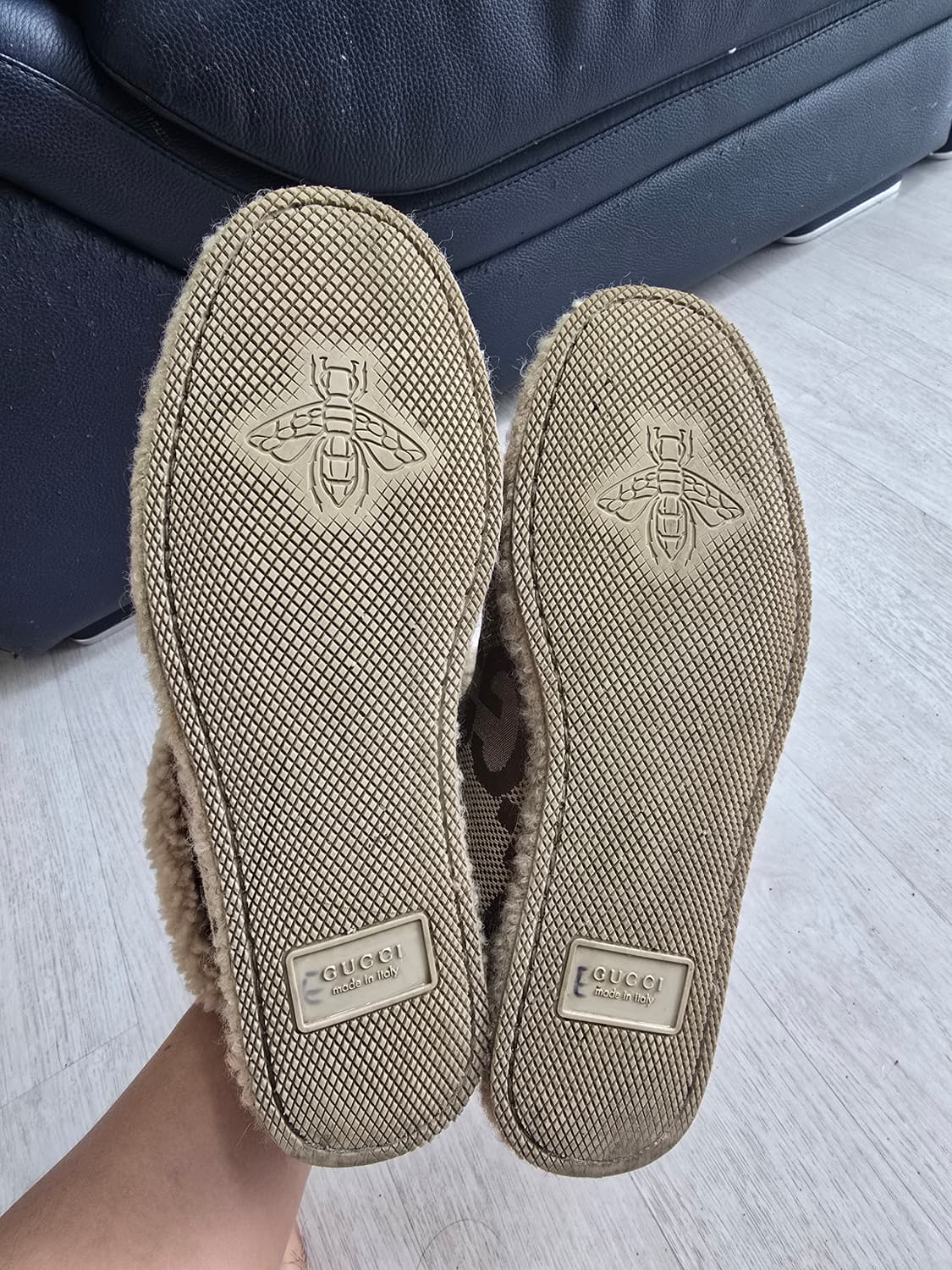 (정품) 구찌 GG 홀스빗 부츠 36 (털 어그부츠 명품 여자 신발) 상품이미지5