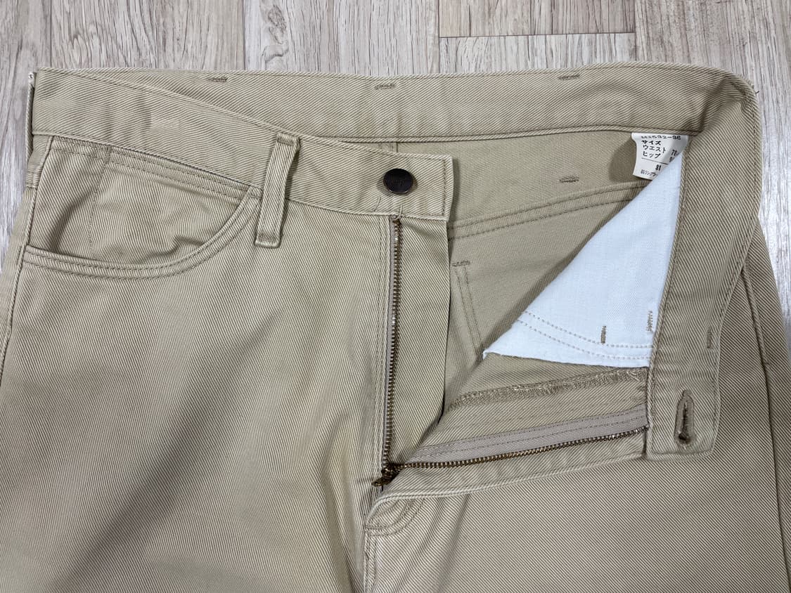 30) 60's 복각 랭글러 블루벨 베이지 코튼팬츠(일본제)RRL&폴로 상품이미지7