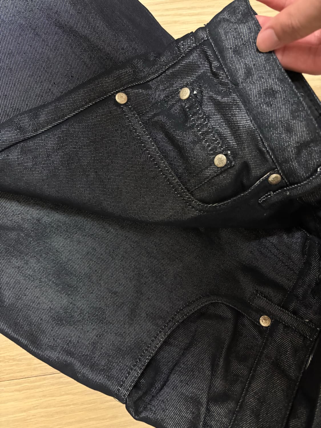 구찌 빈티지 유광 블랙 데님 상품이미지7