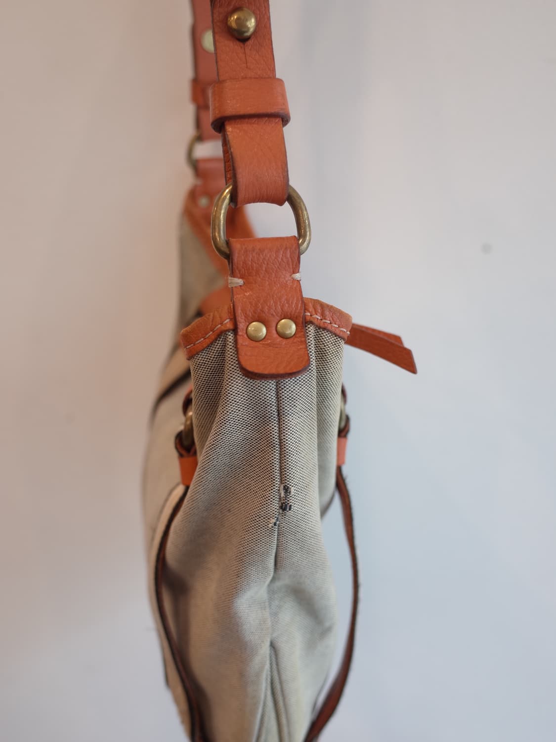 BURBERRY 버버리 블루라벨 레더&캔버스 크로스백 상품이미지8