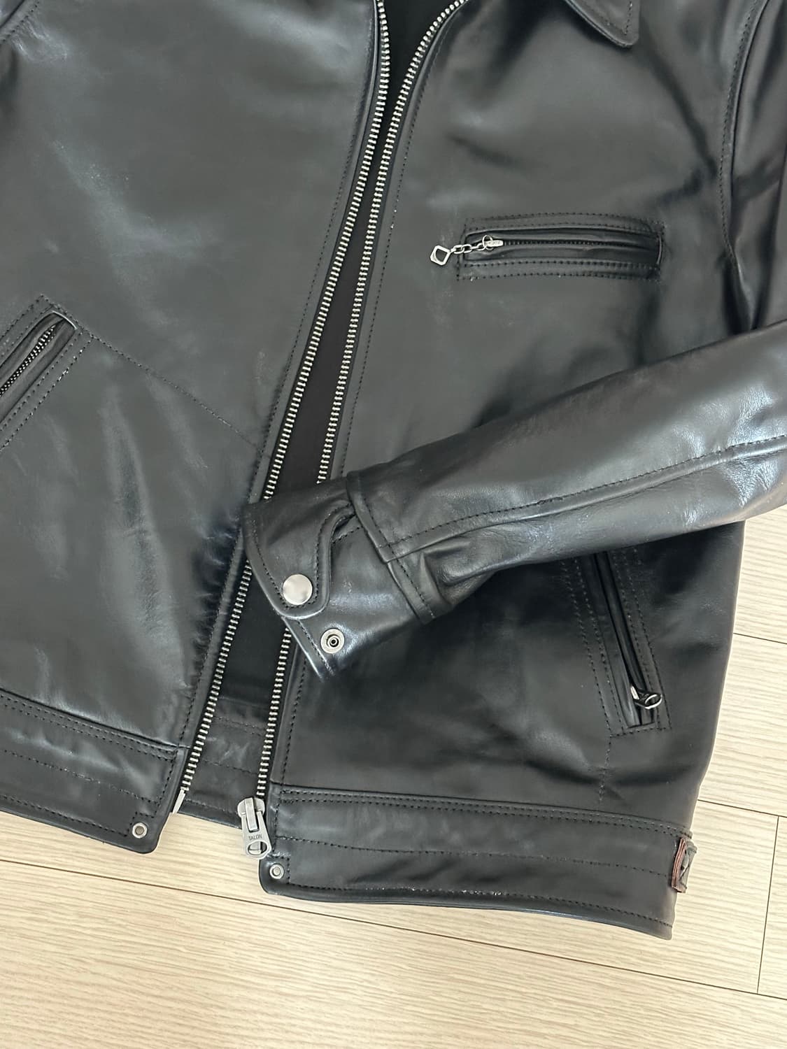 1930‘s 스포츠자켓 말가죽 홀스하이드 레더파크 멀홀랜드 하이웨이맨 상품이미지3