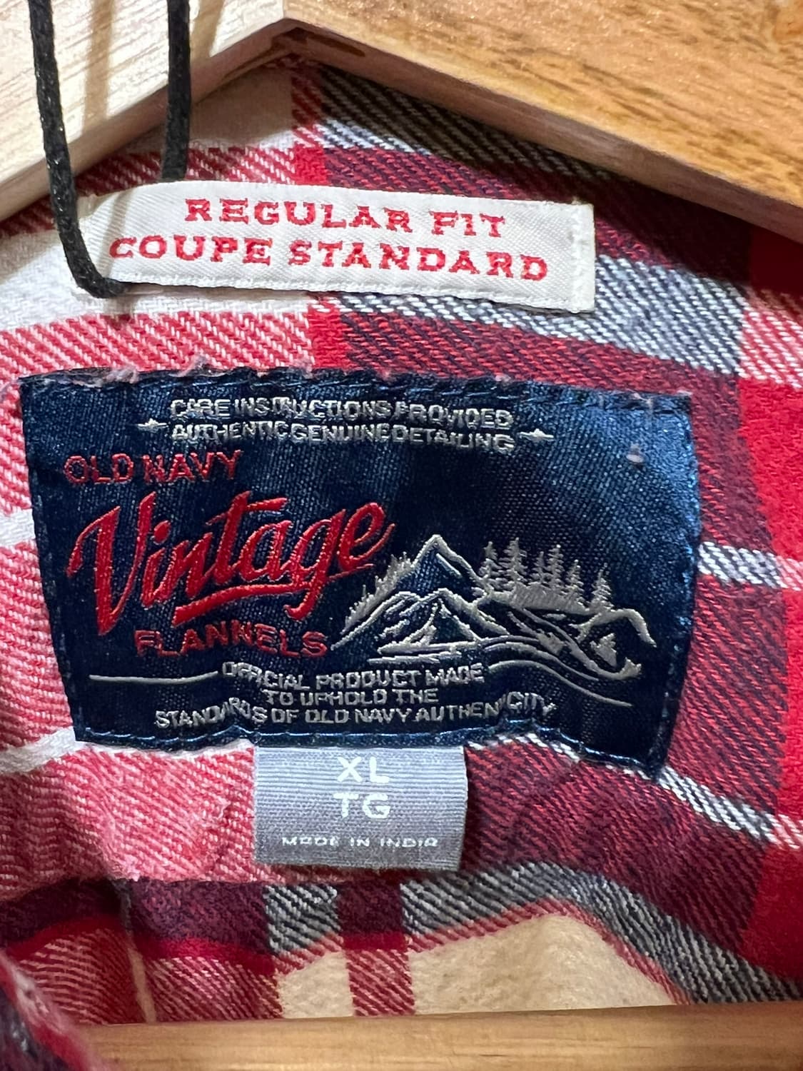 [XL] 올드 네이비 빈티지 플란넬 레귤러핏 체크 셔츠 상품이미지7