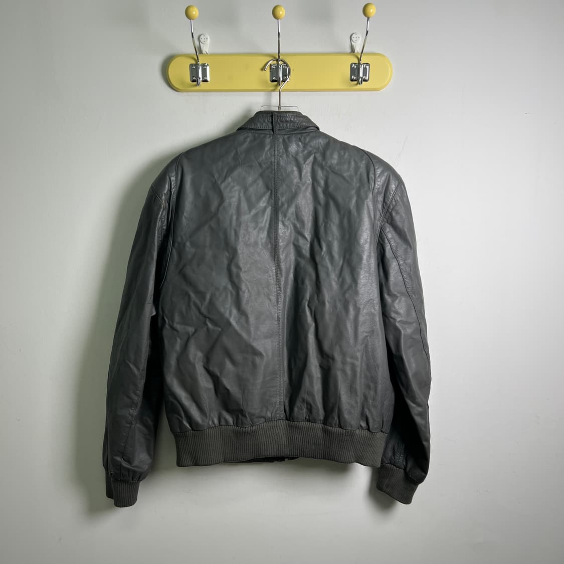 VTG 빈티지 그레이 레더 자켓 42 상품이미지2