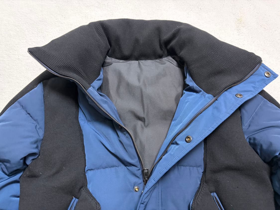 [44] 준지(Juun.J) 니트 믹스 패딩 자켓 (네이비/블랙) 상품이미지2