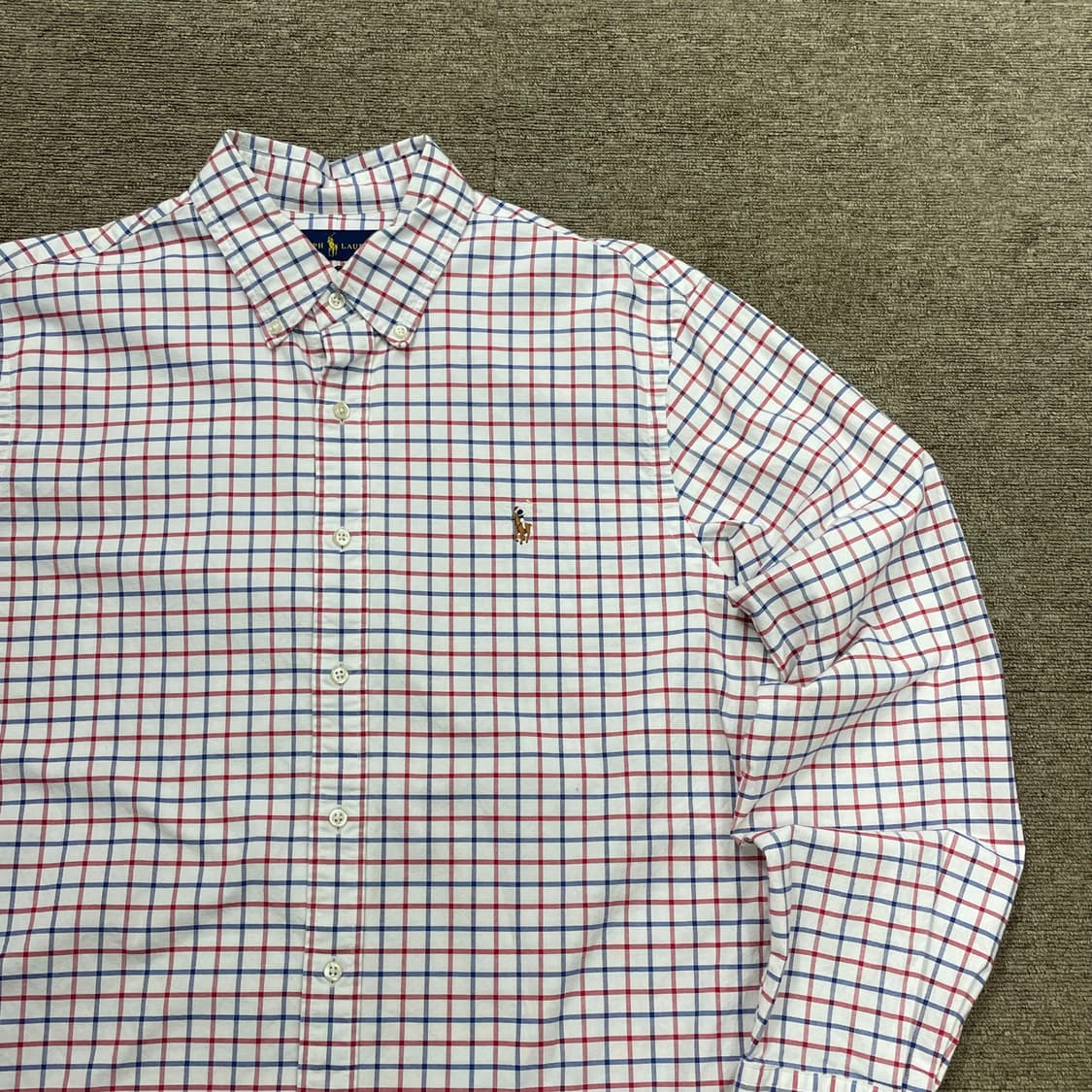 (XL) POLO 폴로 랄프로렌 체크 셔츠 슬림핏 상품이미지5