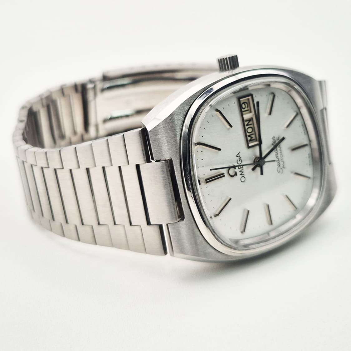 오메가 씨마스터 테레비 오토매틱 빈티지 시계 실버 오리지널판 상품이미지3