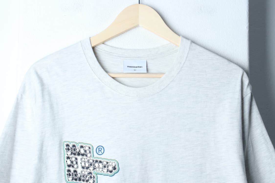 (L-XL) 디스이즈네버댓 반팔 티셔츠 멜란지 화이트 스트릿-H32805 상품이미지3
